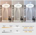 2 in 1 Ceiling Fan Remote Control E27 with three Lighting Colors For Bedroom Living Room Ceiling Fan With Light. 