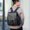 Large Capacity Casual PU Leather Backpack for Men | Student Backpack | Travel Bags for Men |. 