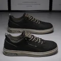 Men Casual Shoes Breathable White Sneakers Fashion Driving Walking Tennis Shoes for Male Skate Flats. 