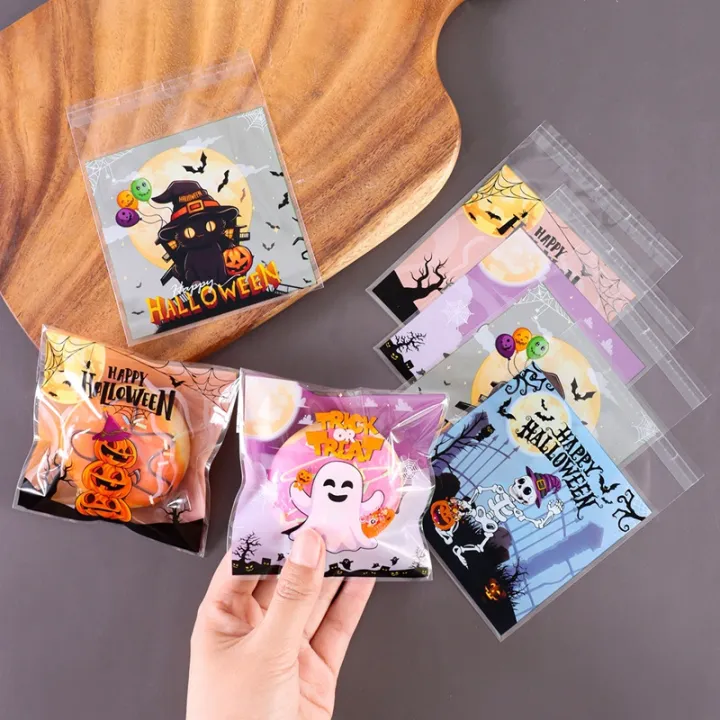 50/100Pcs%20Spooky%20Halloween%20Candy%20Bags%20Pumpkin%20Ghost%20%20Cookie%20Self-Sealing%20Bags%20Halloween%20Party%20Decor%20Trick%20or%20Treat%20-%20Image%203