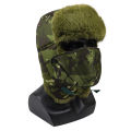 Unisex Winter Outdoor Plush Warm Lei Feng Hat With Earflaps Windproof Mask  Pilot Motorcycle Cycling Cap For Men Women. 