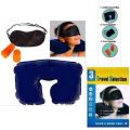 Travel Selection 3 in 1 with Comfort Neck Pillow Sleeping Eye Mask & Travel Earplug Set . 