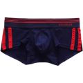 【Direct-sales】 Men's flat leg underwear, high elasticity, raised, solid color low waist slim fit. 
