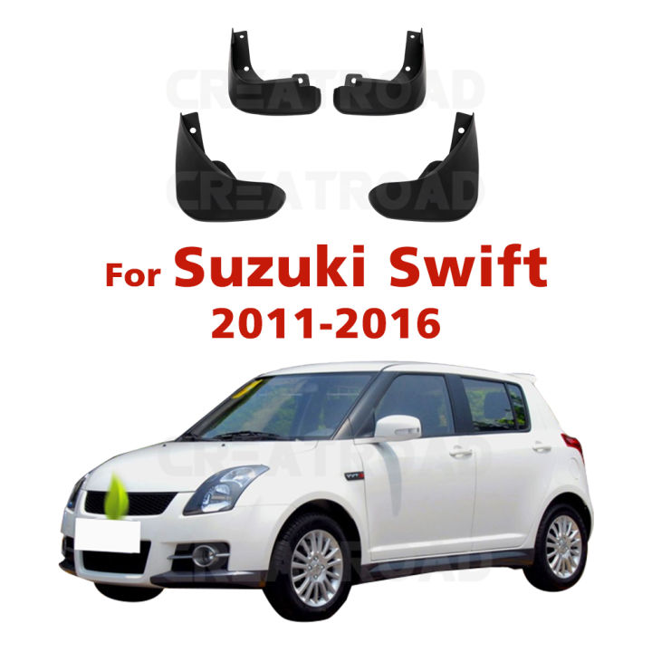 Swift Rear Guard Front Rear Mud Flaps For Suzuki Swift 2011 -2016 2012 2013 Fender ...