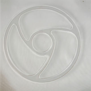 Acrylic Router Template, Router Inlay Template for Woodworking, Round Swirl ROUTER TEMPLATE - Durable Handmade Tool Templates