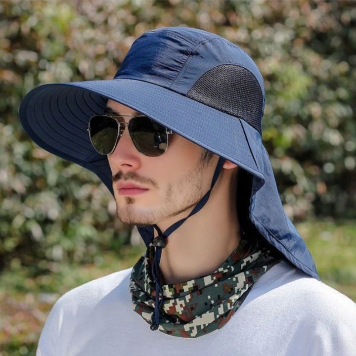 1/2/4PCS%20Summer%20Waterproof%20Fisherman%20HatOutdoor%20Hiking%20Fishing%20Sun%20Protection%20Hat%20Cycling%20Big%20Eave%20Neck%20Protection%20Sun%20Hat%20-%20Image%202
