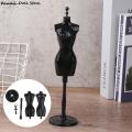 1Set 1:6 Dollhouse Miniature Mannequin Coat Hanger Skirt Support Wedding Mannequin Stand Humanoid Model Toy.
