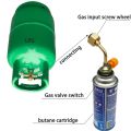 1PCS Gas Butane Cylinder Tank Charging Valve Refill Direct Connector Adapter For Outdoor Camping Picnic Cylinder Filling Adapter.