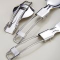 304 Stainless Steel Soldering Spoon Creative Tableware Outdoor Portable Three-Fold Spoon Fork Travel Folding Spoon Camping Gear.
