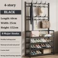 Clothes Hat Hangers Shoe Rack Multi-ayer Shoe Rack Simple Floor Shoes and Hat Racks Load-bearing Living Room Organizer Shelf. 