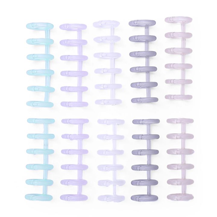 KW-trio Binding Spine Combs 6Holes Loose Leaf Binder Album Rings for ...