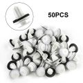 50PCS Door Panel Clip with Seal Ring Fastener Rivet Bumper Clip Retainer for BMW E34 E36 E38 E39 E46 M3 M5 Z3 X5 Car Accessories. 