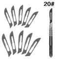 10 pc 20#--23# Carbon Steel Blades Knife Craft Carving Knife Mobile Phone Notebook Computer PCB Maintenance Manual Tool Blades. 