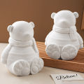 3D Cartoon Bear Candle Jar Silicone Mold DIY Scarf Animal Vase Casting Molds Gypsum Resin Storage Box Craft Making Supplies. 