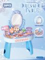 30pcs Kids dressing table toy girl simulation home makeup and makeup jewelry box 3-4 5-6 years old baby birthday gift. 