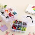 Transparent jewelry storage box large-capacity finishing box necklace ring stud earrings storage box jewelry box ornament box. 