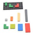 150PCS  DIY Model Smooth Thin Building Blocks MOC Multicolour Toy Parts Bulk Figures Flat Tile Bricks Educational Children Toys. 