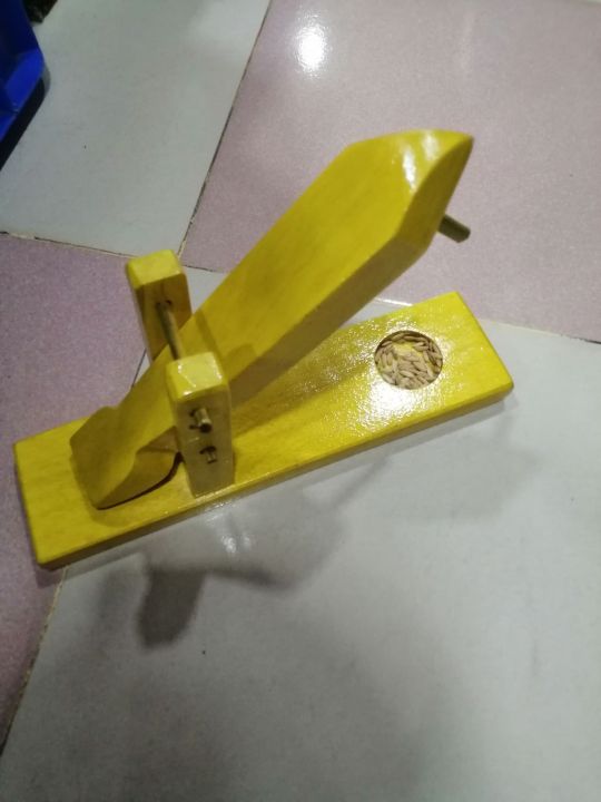 wooden deki with rice