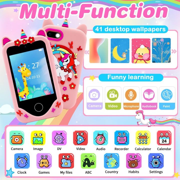 Kids%20Smart%20Phone%20Toy%20TouchScreen%20Unicorn%20Baby%20Mobile%20MP3%20Music%20Player%20Digital%20Camera%20Educational%20Toys%20Girls%20Boys%20Birthday%20%20-%20Image%203