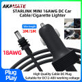 3IN1 Car Power Cord for Starlink Mini Cigarette  12V-48V Plug and Play for Car RV Boat 3M / 5M Cable Car Accessories. 