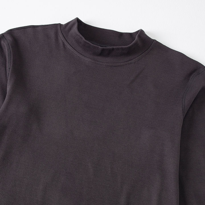 4/1%20Piece%20Autumn%20And%20Winter%20Men's%20Semi%20High%20Neck%20Warm%20Windproof%20Base%20Top%20Solid%20Color%20Versatile%20Youth%20Casual%20Sports%20Thick%20Base%20T-%20-%20Image%206