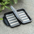 Waterproof Fly Fishing Box Black Tackle Lure Bait Fish hook Box ABS Plastic Fishing Accessory Tool Storage Box For fishing goods. 