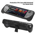 JYS-SD009 Steam Deck Protective Case Kit: TPU Case + Stand + Trackpad & Back Button Stickers – Full Protection for the Console. 