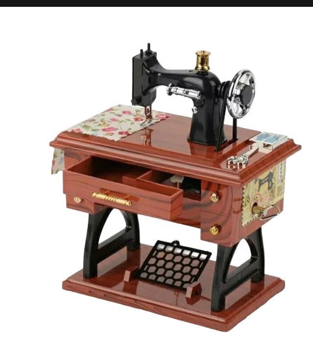 Music Box Sewing Machine Music Box European Crafts Retro Sewing