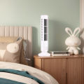 LED Tower Fan Bladeless Cooling Fan 2 Gear Speed No Leaf Air Conditioner Portable Electric Floor Fan for Living Room Bedroom. 