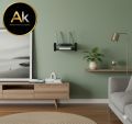 2- layer Wall mount wifi router stand, metal shelf for tv box & remotes black. 