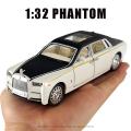 1/32 Alloy DieCast Rolls Phantom Model Royce Toy Car Simulation Diecasts & Toy Vehicles Sound Light Collection Toys For Boy Gift. 