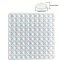 100pcs Clear Silicone Anti-Collision Bumper Pads, Self-Adhesive Protective Stoppers for Cabinet Doors Furniture Drawers Wardrobe. 
