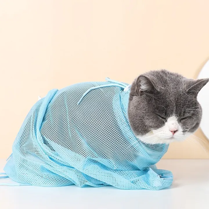 Cat%20Bathing%20Bag%20Mesh%20Adjustable%20Washing%20Bag%20Cat%20Grooming%20Multipurpose%20Nail%20Clipping%20Injecting%20Antiscratch%20Bite%20Restraint%20-%20Image%202