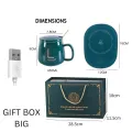 Ceramic Warm Mug USB Cable With Gold Spoon Gift Box. 