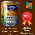budget and pocket Friendly, Bright Plus Hi Gloss synthetic Enamel, 3.64 litre Gallon, Oil Paint, available in different colors with free shipping nation wide for limited time only. 