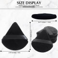 10/20Pcs Triangle Velvet Powder Puff Pizza Flours Mini Face Makeup sponge Cosmetics Washable Lightweight Makeup Tool. 