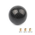 Universal Car Gear Shift Knob Carbon Fiber Car Gear Shift Knob Shifter Lever Round Ball Shape Acrylic Transparent Packaging. 
