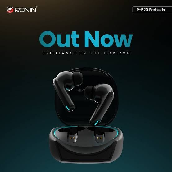 Ronin R-520 Earbuds - Bluetooth V5.3 - Upto 7 hours play time wireless earbuds - IPX4 water-resistant - Active Gaming mode - ENC touch control earbuds