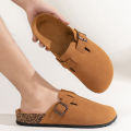 Men's Toe-Toe Slippers, Fashionable and Versatile, Thick-Soled, Wear-Resistant, Soft-Soled, Slip-On Casual Sandals. 