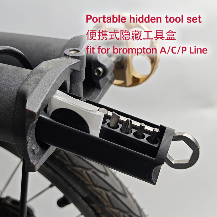 For Brompton Bicycle Hidden Portable Repair Kit Magnet Frame Inner ...