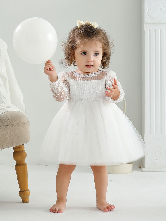 Baby%20Christening%20Stuff%20Dress%20Baby%20Dress%20Girls%20Party%20Birthday%20Wedding%20Princess%20White%20Dresses%20for%20Woman%20-%20Image%205