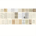 60pcs/pack Retro Letter Handbook Creative Material Paper Flowers Collage Decorative Sticky Notes.