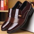 New men's formal leather Shoes Casual business non slip footwear Fashion minimalist work shoes Comfortable male flat Zapatillas.