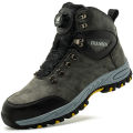 Men's Safety Work Boots Indestructible Steel Toe Anti- Smash Resistant Stab Proof Safety Shoes Breathable Slip-Resistant Durable. 