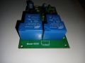 High low voltage protection circuit board with 30 ampere 2 relays.