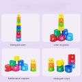 Kid Brain Response Battle Fold Cup Hand Speed Competition Fold Cup Baby Stack Game Early Education Puzzle Train Board Games Toy. 