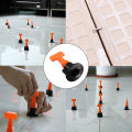 602-326Pcs Adjustable Locator Spacers Flooring Wall Tiles Ceramic Level Wedges Construction Tool Reuseable Tile Leveling System. 