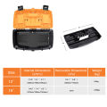 AIRAJ Hardware toolbox Set 12 and 15 inch plastic thick combination suitcase electrician carpenter electric drill storage box. 