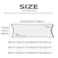 1PC solid color striped plush pillowcase, extended single and double couple pillow core case, soft and comfortable (coreless).