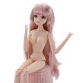 30cm BJD doll 3D real eyes white muscle multi-joint make-up change dress up 26 joints adjustable toys girls handmade dolls. 